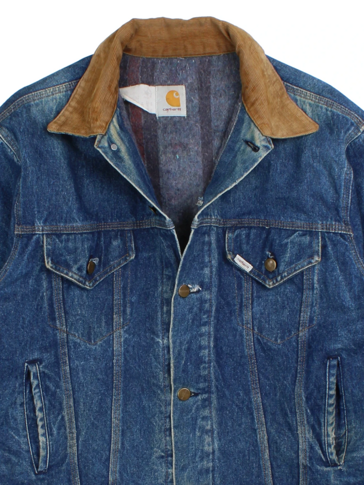 Carhartt Blanket Lined Denim Jacket (Size L)