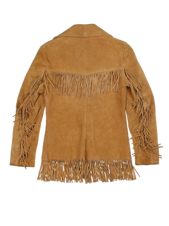 70's Fringe Suede Western Jacket (Size XXS)