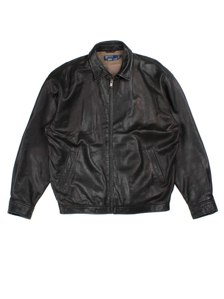 Ralph Lauren Harrington Leather Jacket (Size L)
