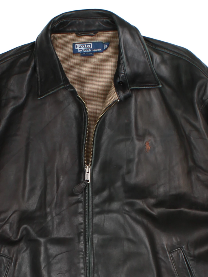 Ralph Lauren Harrington Leather Jacket (Size L)