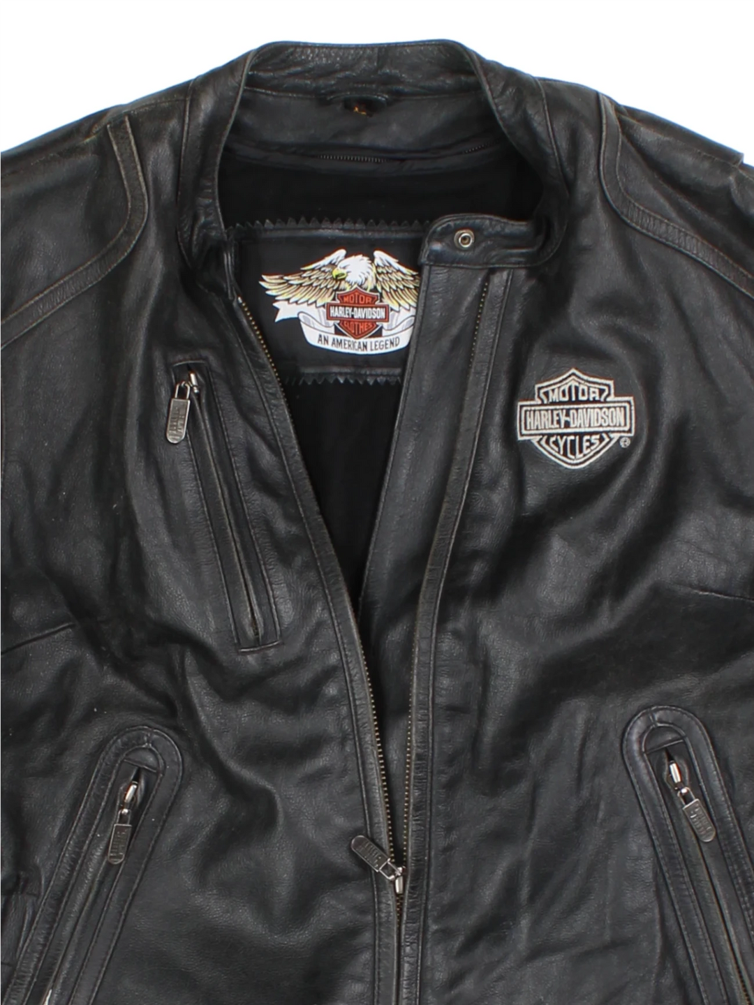 Harley-Davidson Leather Leather Biker Jacket (Size M)