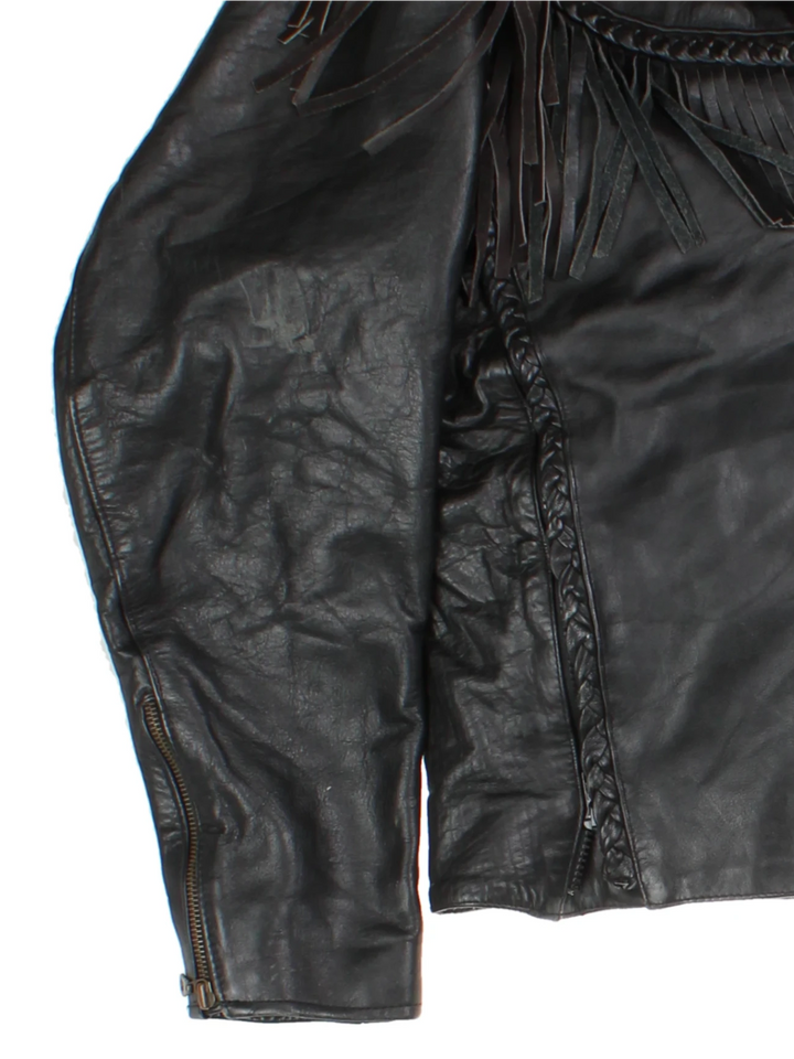 Vanguard Fringe Leather Jacket (Size L)