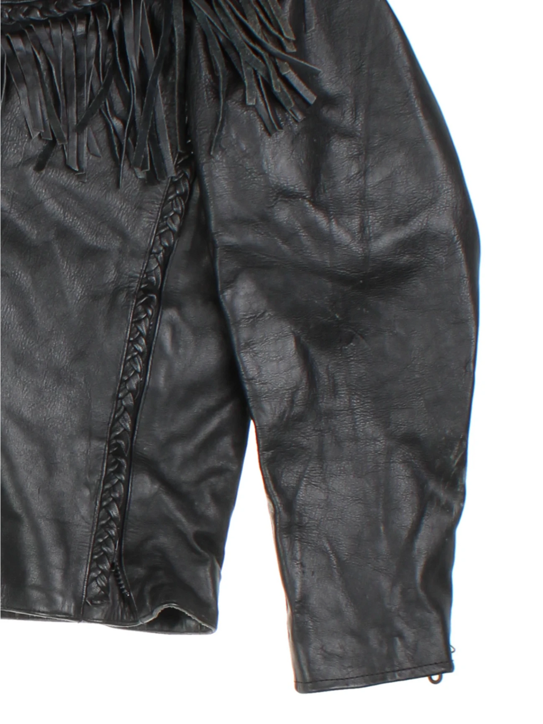 Vanguard Fringe Leather Jacket (Size L)