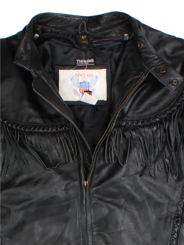 Vanguard Fringe Leather Jacket (Size L)