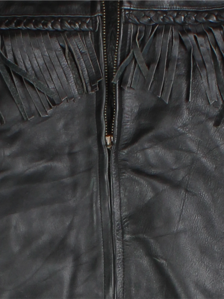 Vanguard Fringe Leather Jacket (Size L)