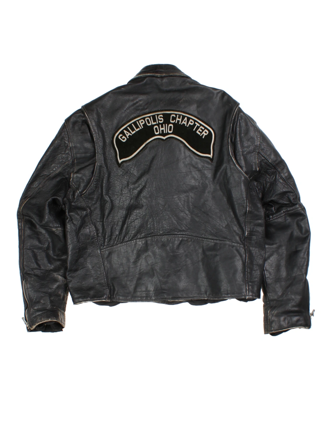 Leather Biker Jacket (Size XXL)