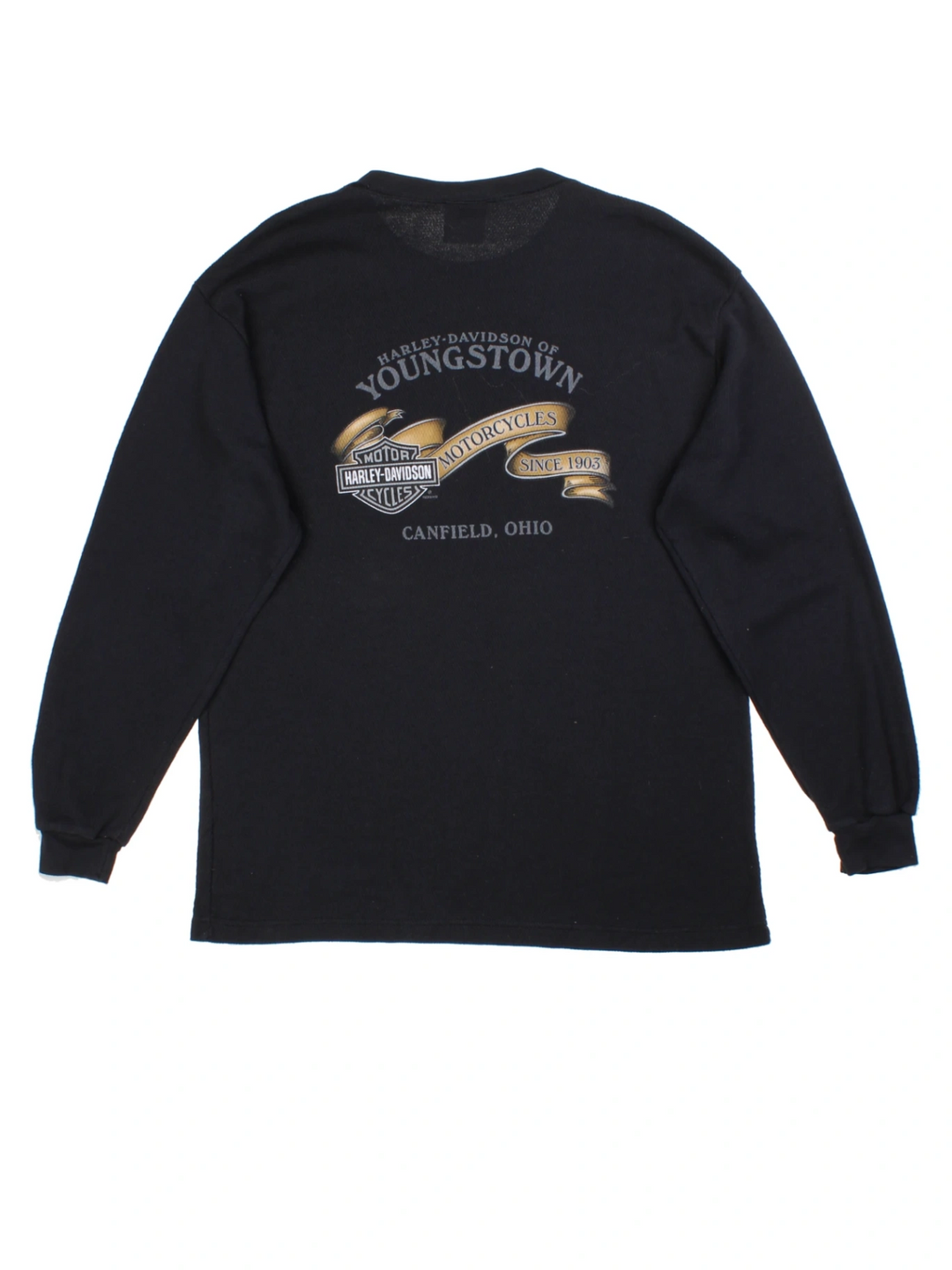 Harley-Davidson Canfield Ohio Long Sleeved T-Shirt (Size L)