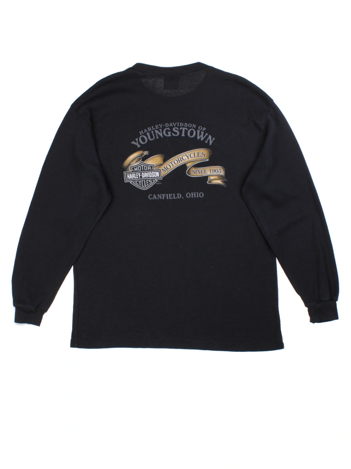 Harley-Davidson Canfield Ohio Long Sleeved T-Shirt (Size L)