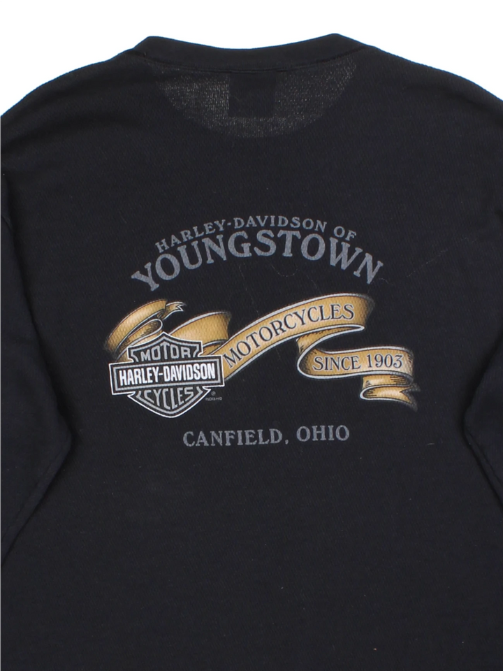 Harley-Davidson Canfield Ohio Long Sleeved T-Shirt (Size L)