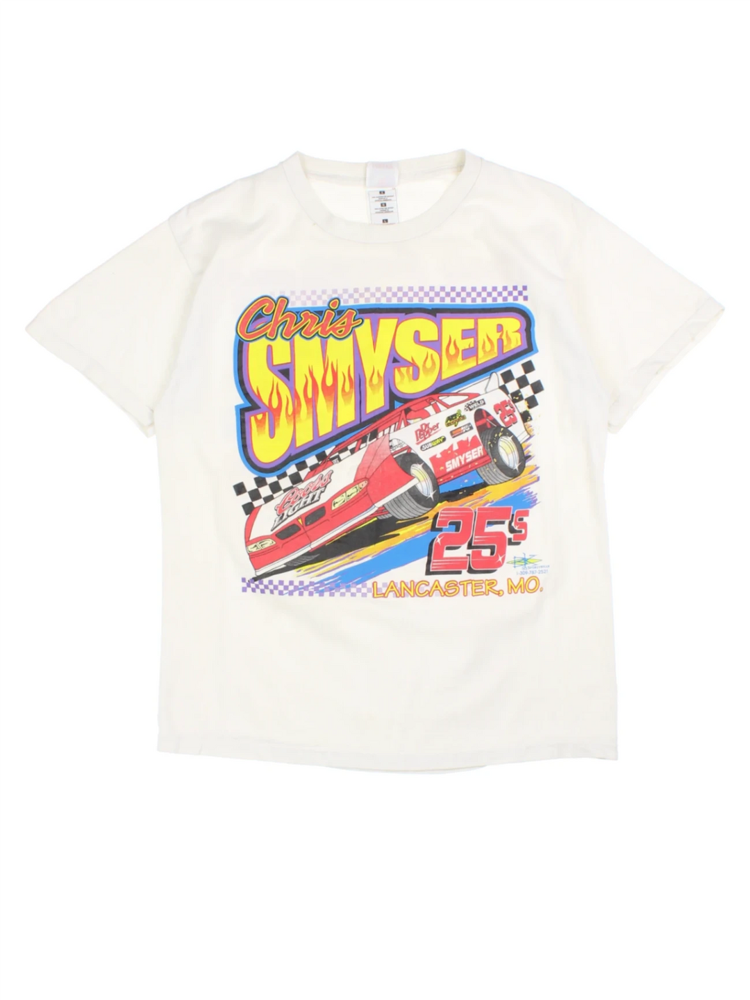 Chris Smyser Racing Car Graphic T Shirt (Size M)