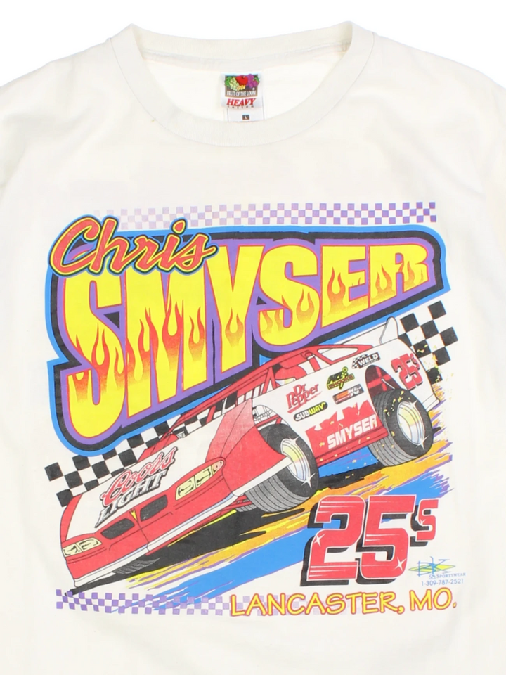 Chris Smyser Racing Car Graphic T Shirt (Size M)