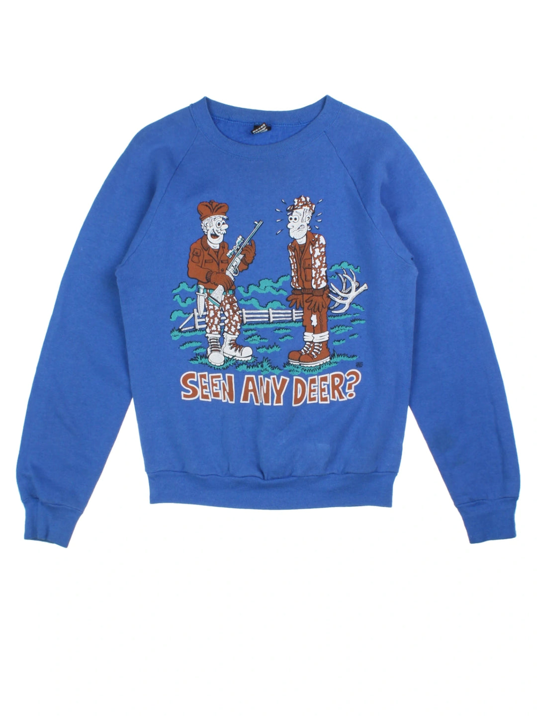90's Hunting Graphic Sweatshirt (Size S)