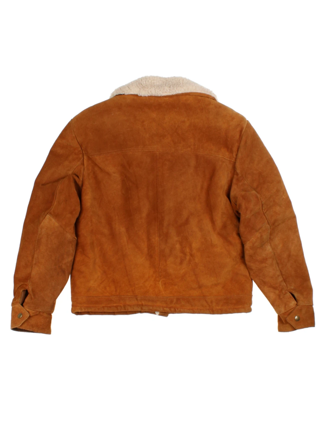 Shearling Suede Trucker Jacket (Size L)