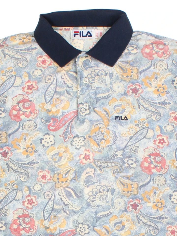 Fila Paisley Polo Shirt (Size L)