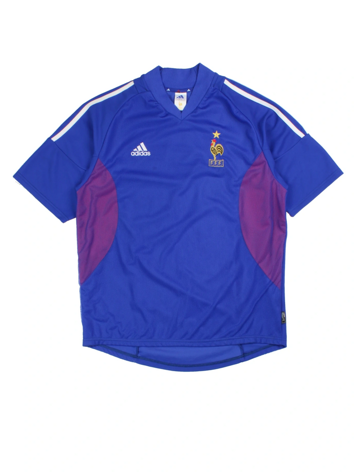 02-04 Adidas France Home Football Shirt (Size L)