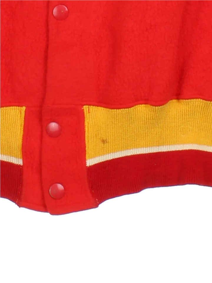 70's Short Sleeve Indians Varsity Jacket (Size M)