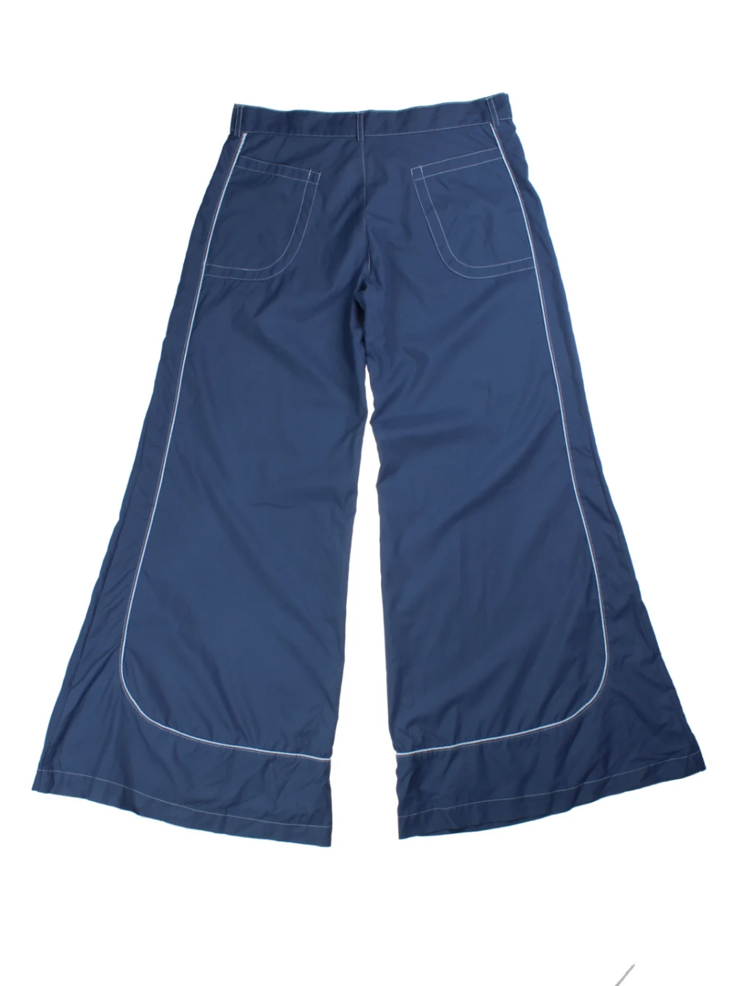Y2K Fishbone Wide Leg Rave Trousers (Size XL)