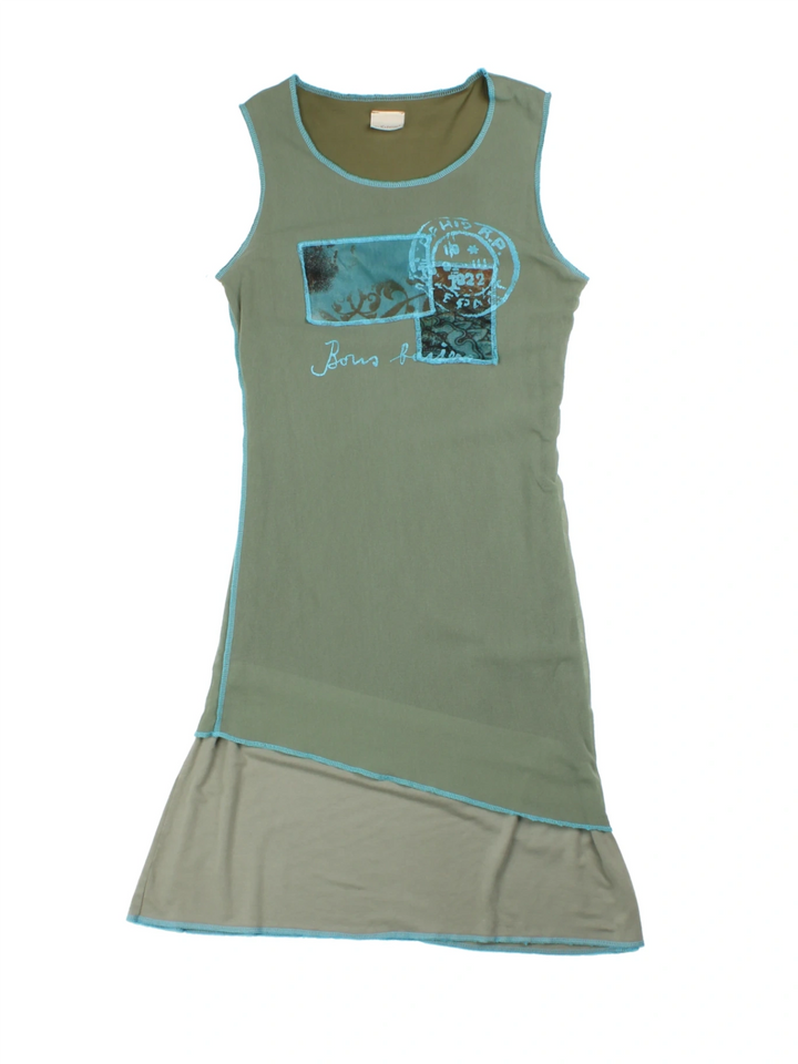 Y2K Layered Mini Dress (Size XS)