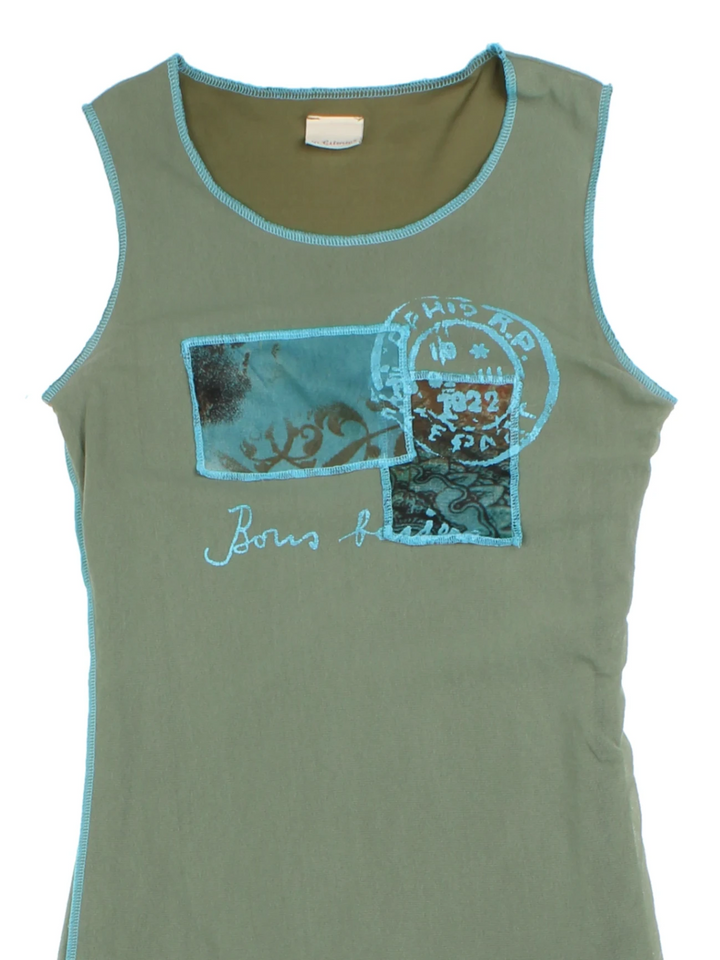 Y2K Layered Mini Dress (Size XS)