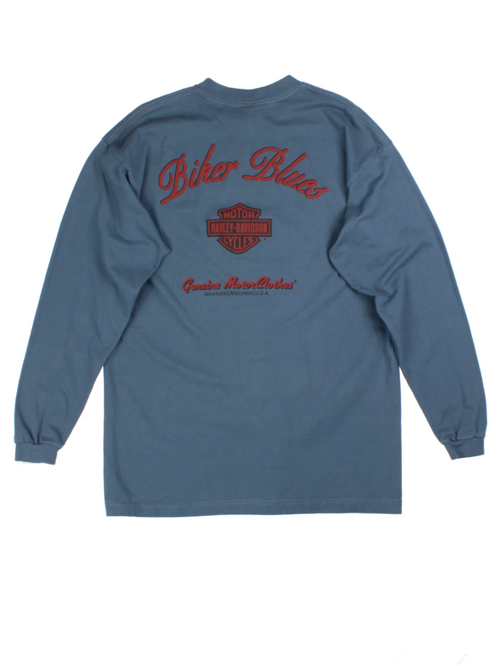 90's Biker Blues Harley-Davidson T-Shirt (Size L)