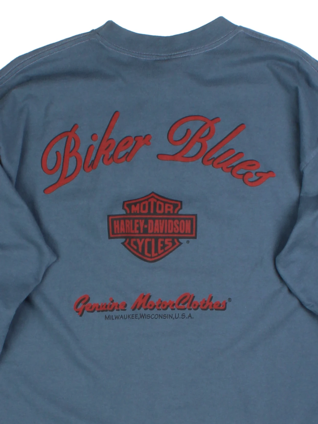 90's Biker Blues Harley-Davidson T-Shirt (Size L)
