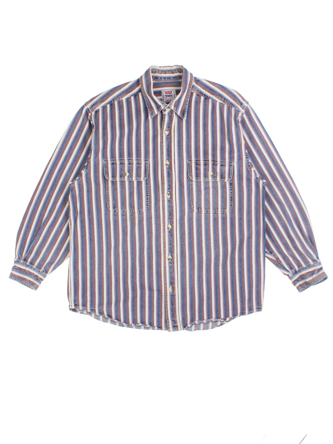 90's Levis Stripe Shirt (Size L)