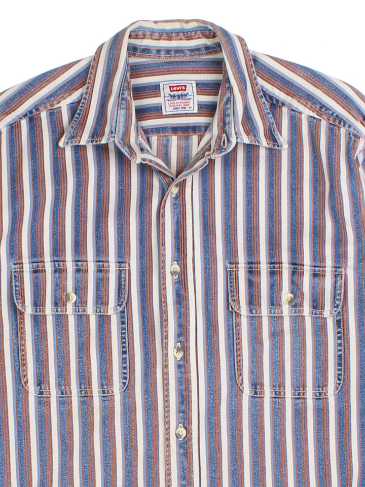 90's Levis Stripe Shirt (Size L)
