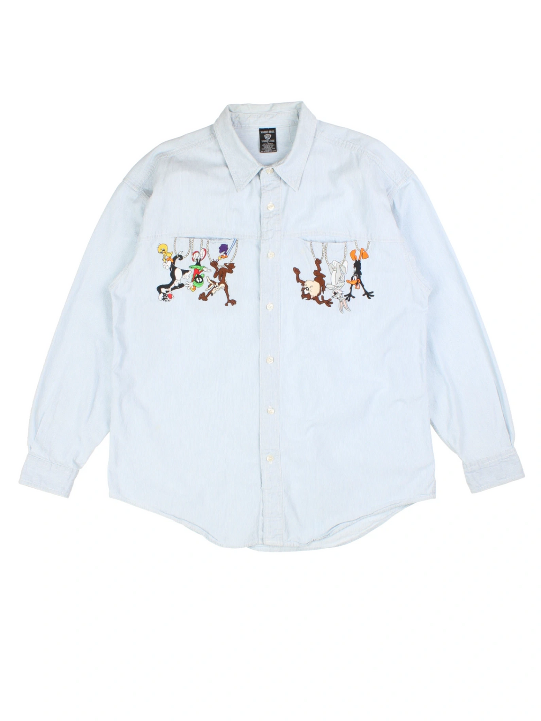 90's Looney Tunes Embroidered Shirt (Size XL)