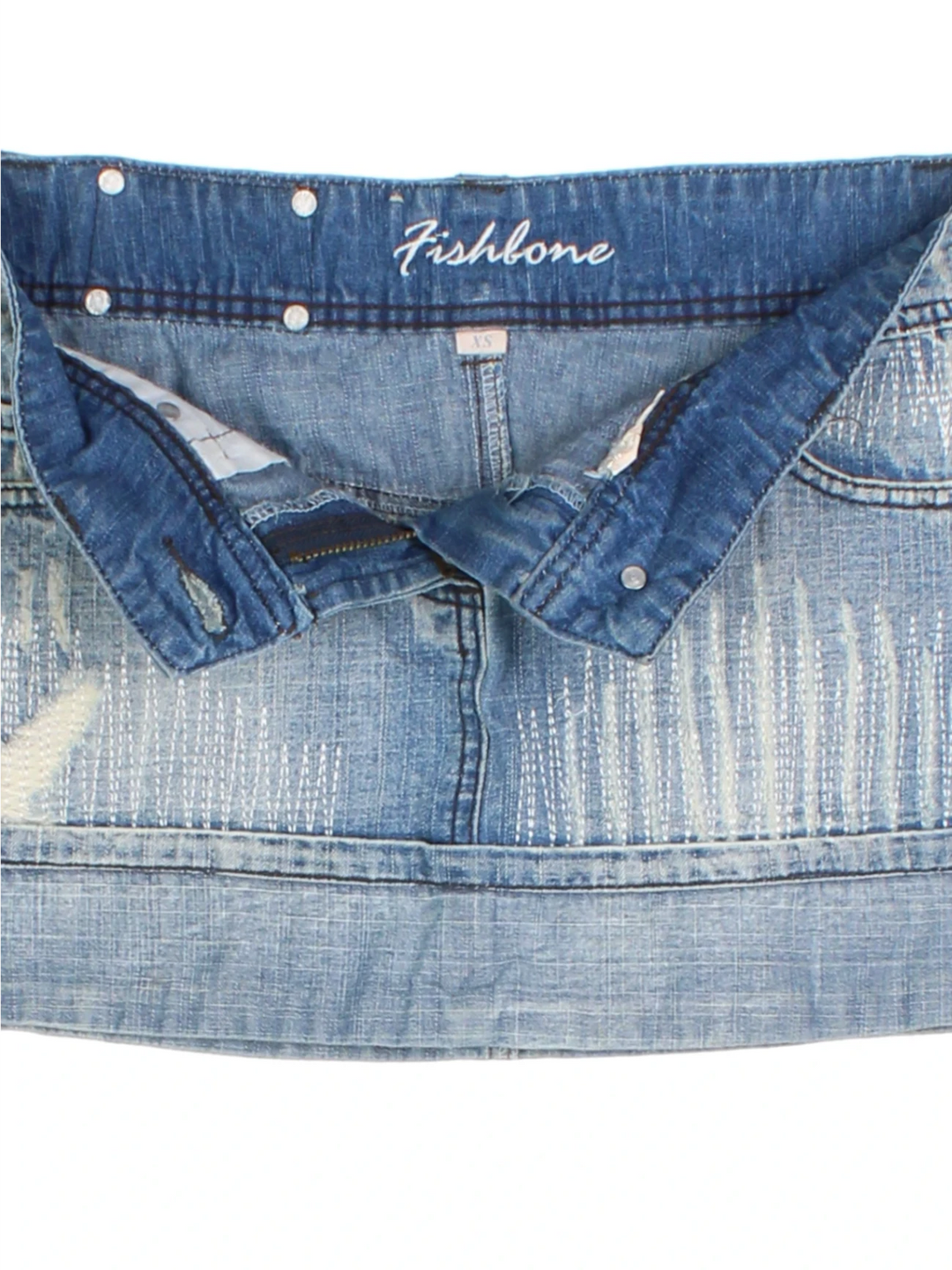 Y2K Denim Mini Skirt (Size XS)