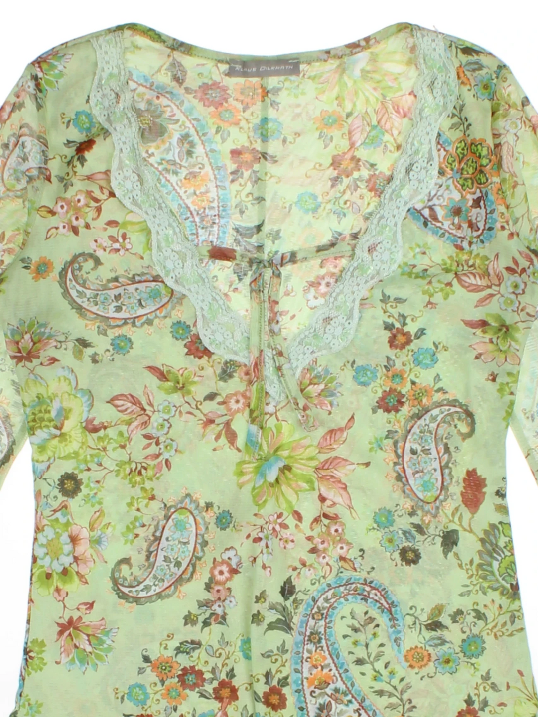Y2K Paisley Print Top (Size S)