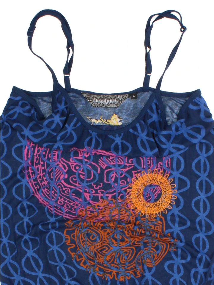 Y2K Desigual Tank Top (Size L)