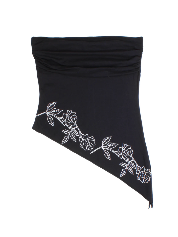 Y2K Asymmetrical Bandeau Top (Size S)