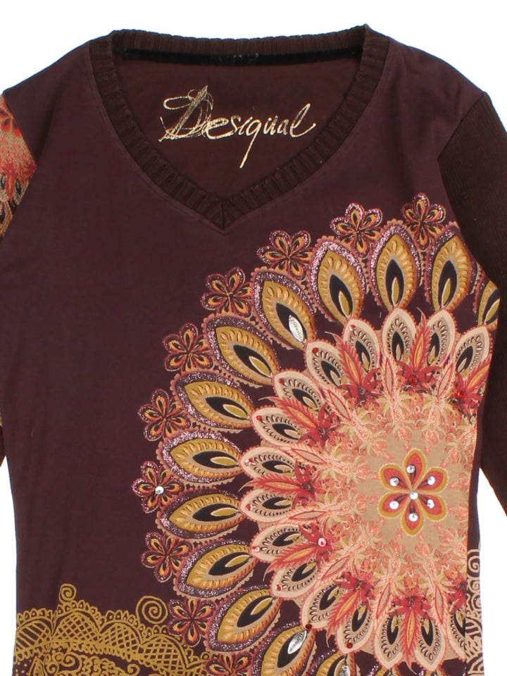 Y2K Desigual Top (Size M)