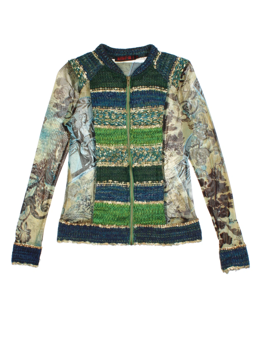 LuLu.H Paris Y2K Zip Cardigan (Size S)
