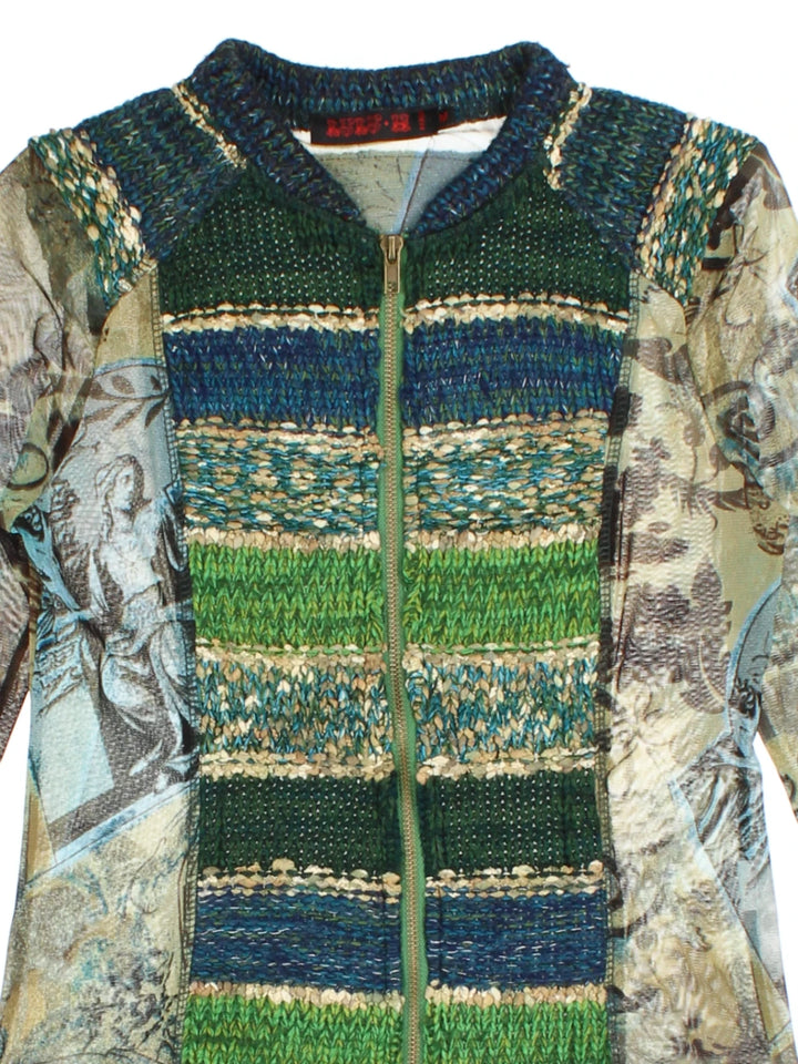 LuLu.H Paris Y2K Zip Cardigan (Size S)
