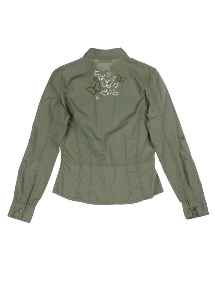 Y2K Military Shirt (Size XS)