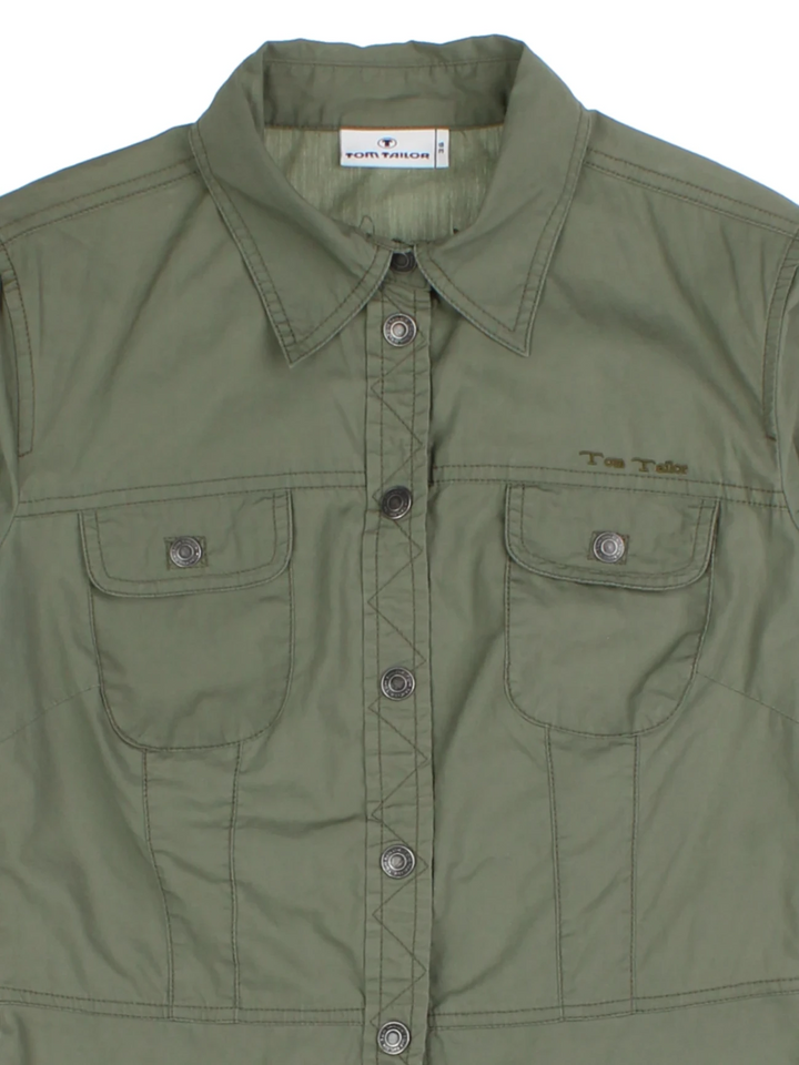 Y2K Military Shirt (Size XS)