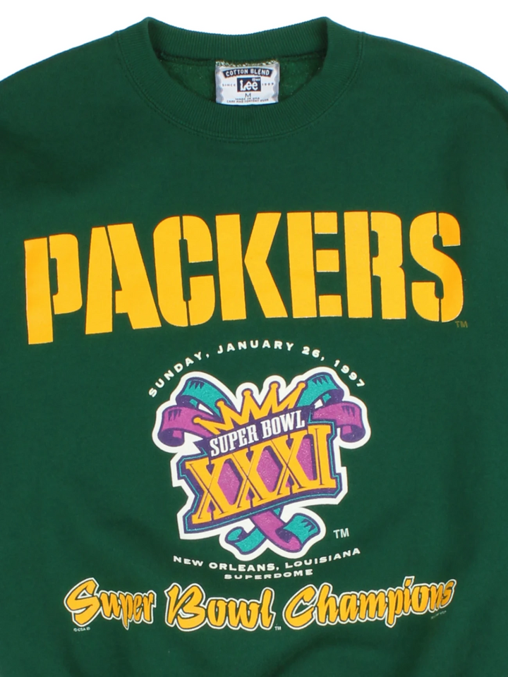 97 Lee Sport Sports Green Bay Packers Super Bowl XXXI Champions Sweatshirt (Size M)