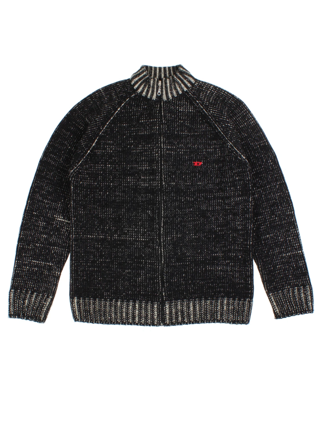 Diesel Funnel Neck Zip Cardigan (Size L)