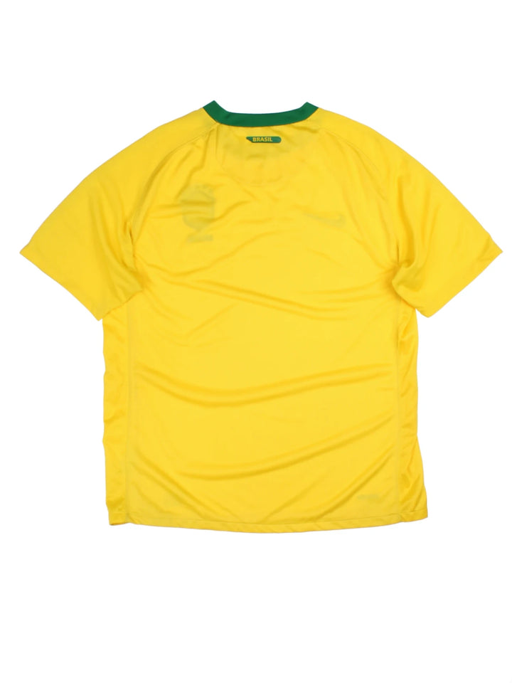 10-11 Nike Brazil Home Football Shirt (Size XL)