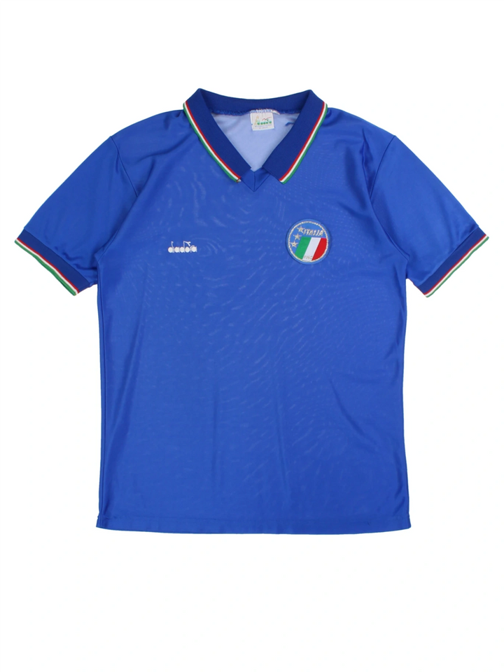 86-90 Diadora Italy Home Football Shirt (Size S)