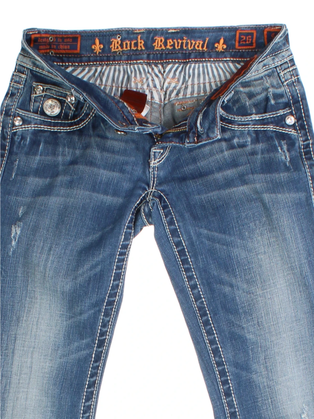 Y2K Rock Religion Low Rise Jeans (Size M)