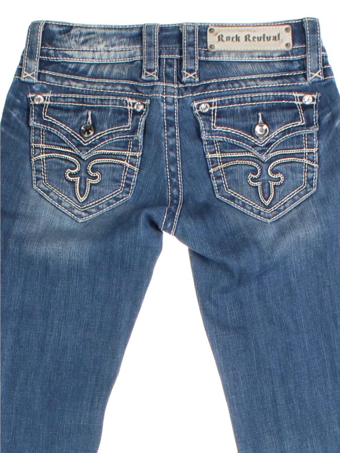 Y2K Rock Religion Low Rise Jeans (Size M)