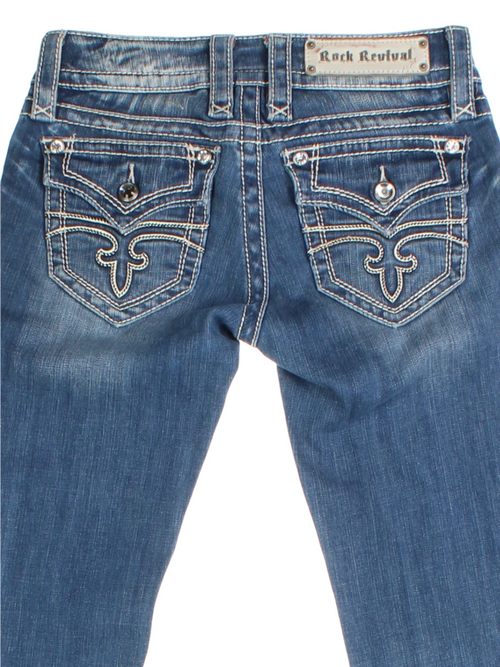 Y2K Rock Religion Low Rise Jeans (Size M)