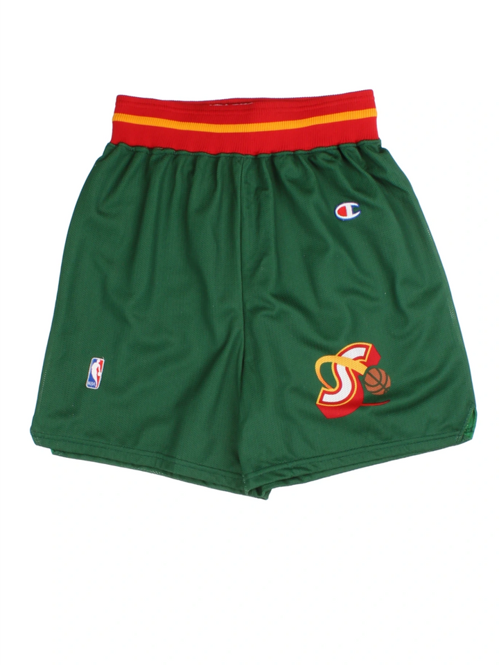 90s Champion Seattle SuperSonics NBA Basketball Shorts (Size M)