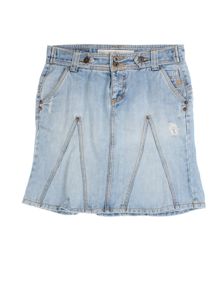 90's O'neill Denim Mini Skirt (Size L)