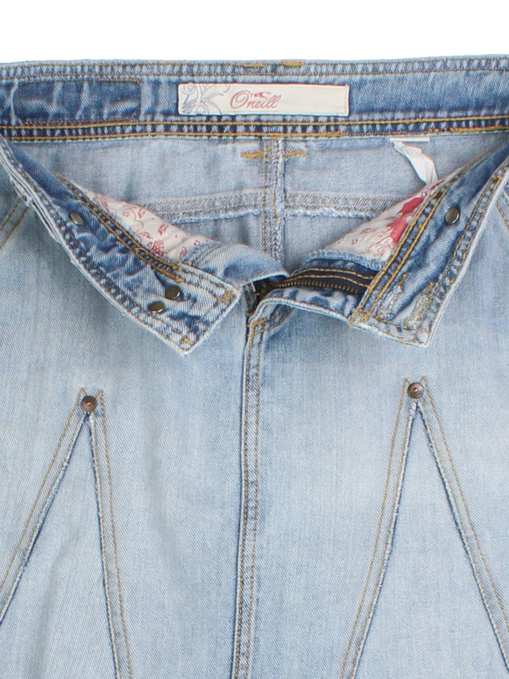 90's O'neill Denim Mini Skirt (Size L)