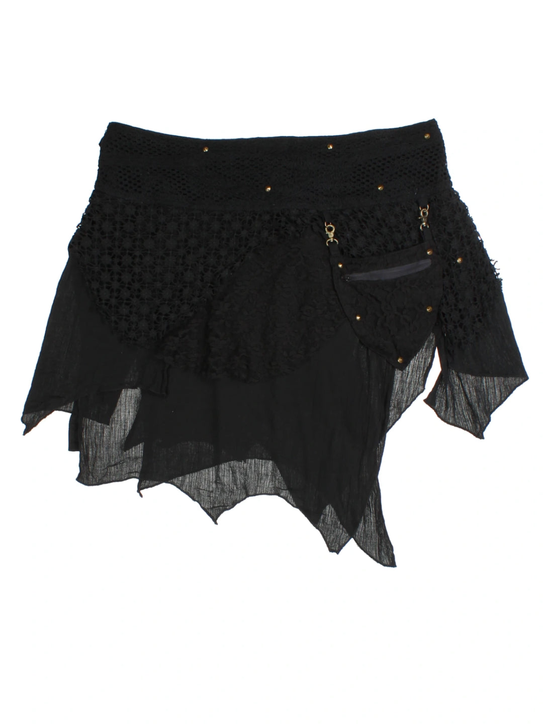 Y2K Layered Mini Skirt (Size XXL)