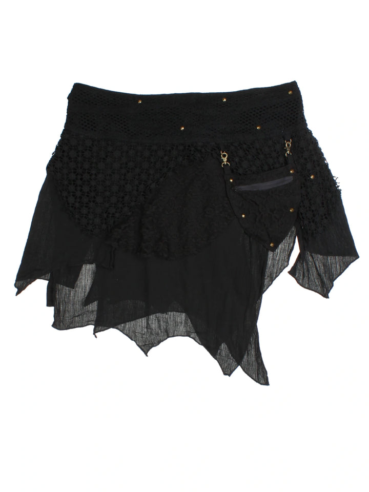 Y2K Layered Mini Skirt (Size XXL)