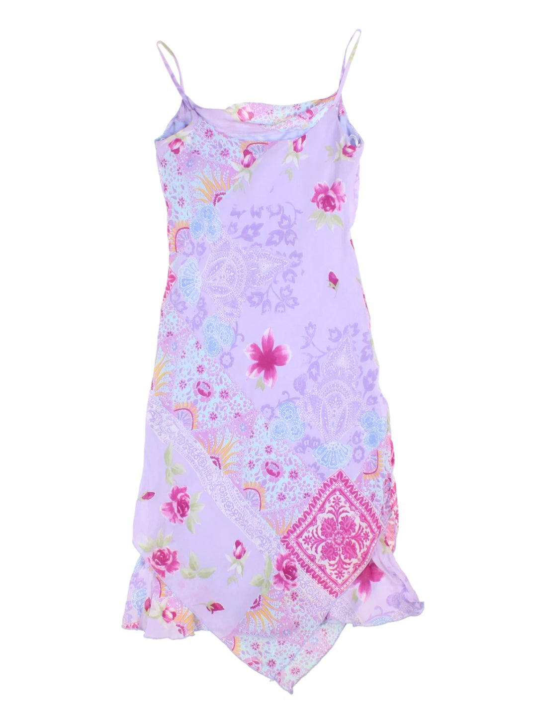 Y2K Floral Midi Dress (Size XS)